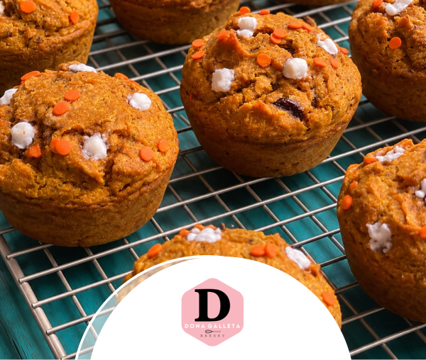 Dona galleta Muffins de calabaza_W