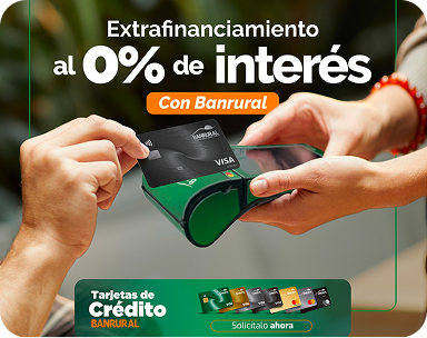 Extrafinanciamiento al 0% de interés con Banrural