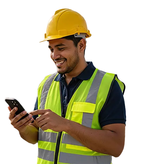 empleado guatemalteco en Estados Unidos revisando su app Banrural