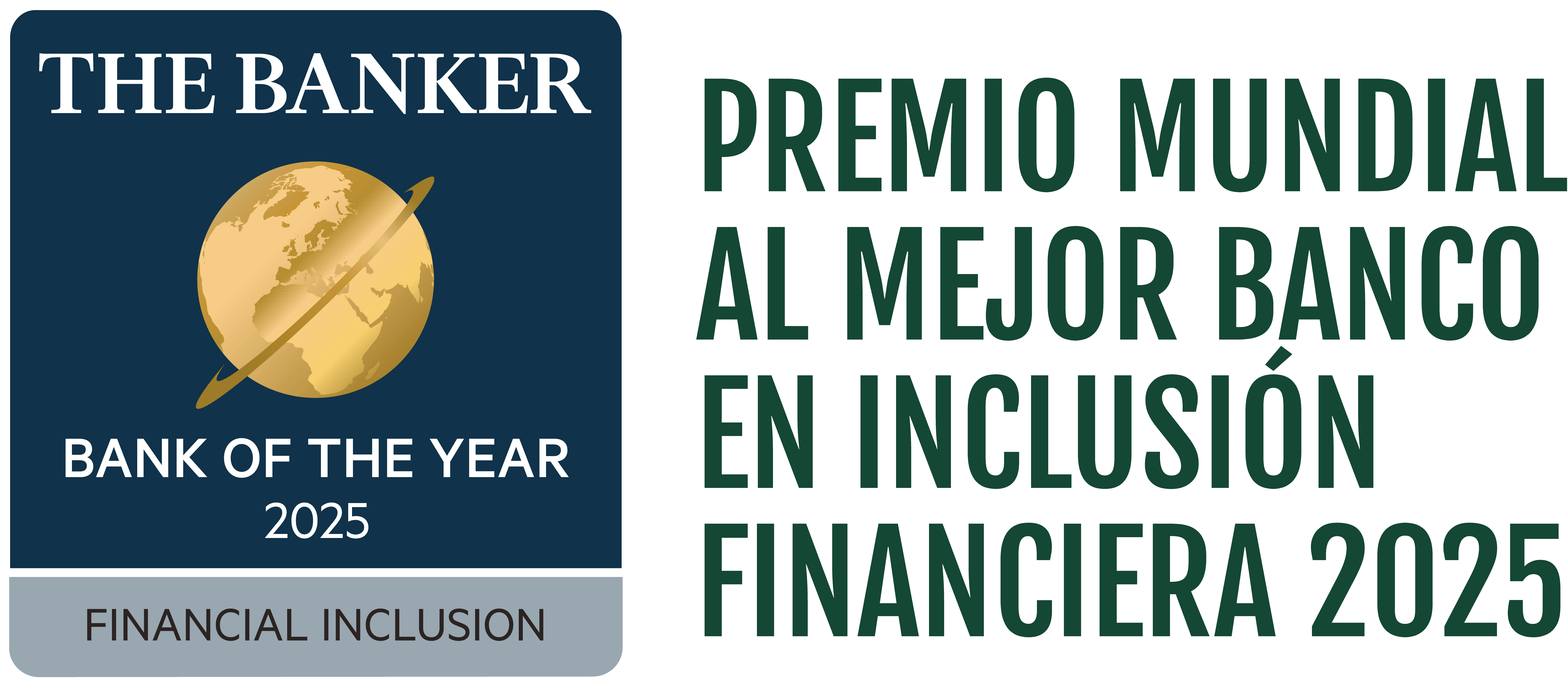 The Banker – Mejor banco del mundo en inclusión financiera 2025