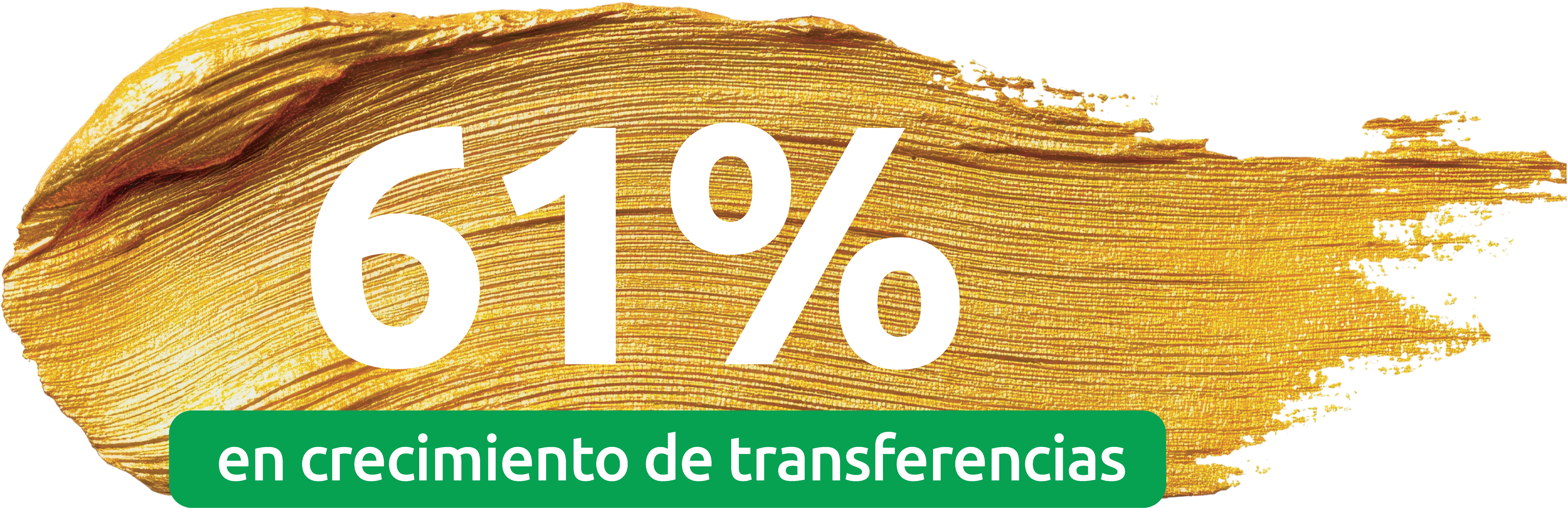 61% en crecimiento de transferencias